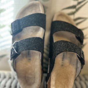 Birckenstock Arizona Dark Gray Wool Size 39